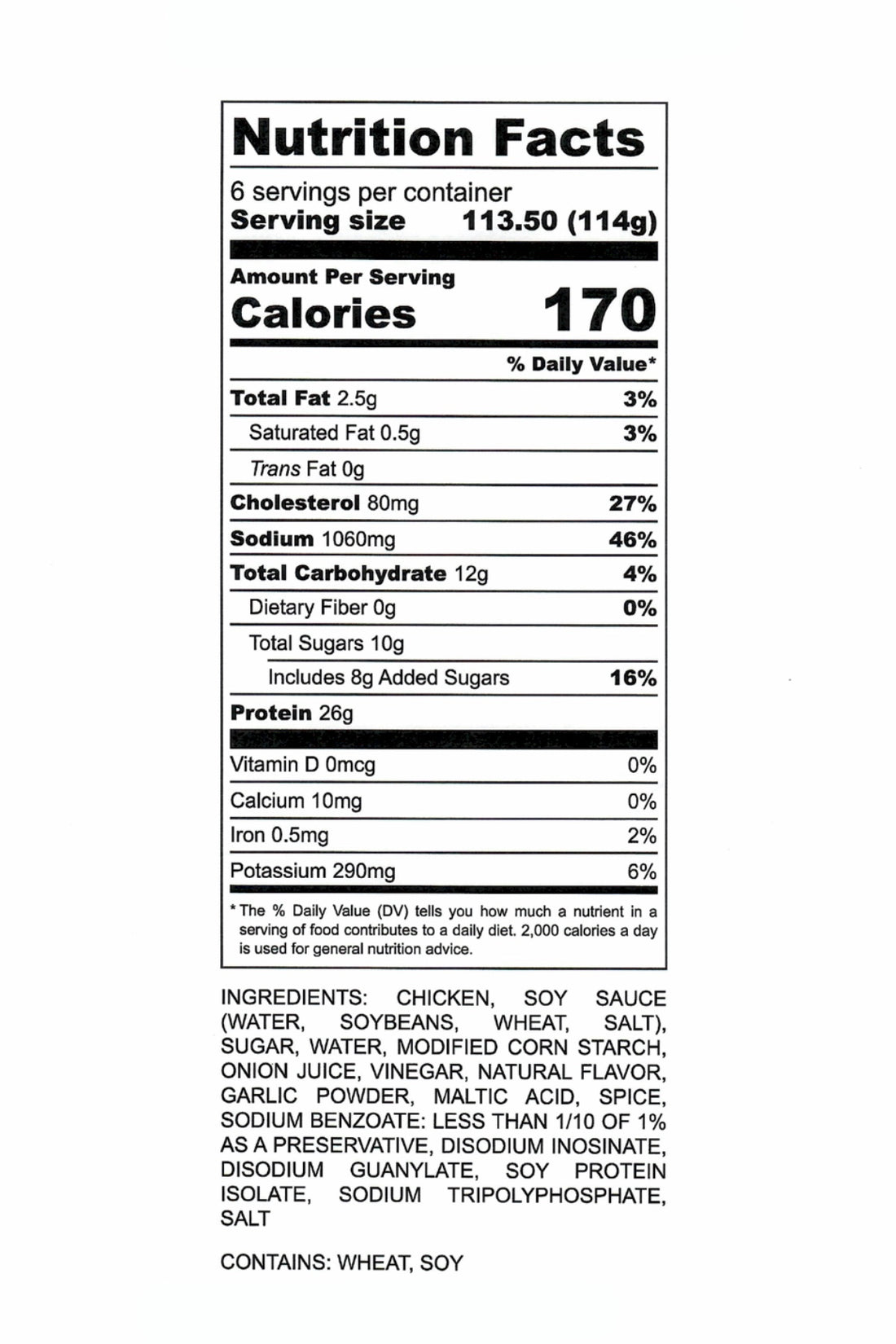 Grilled Boneless Chicken Breasts - TERIYAKI