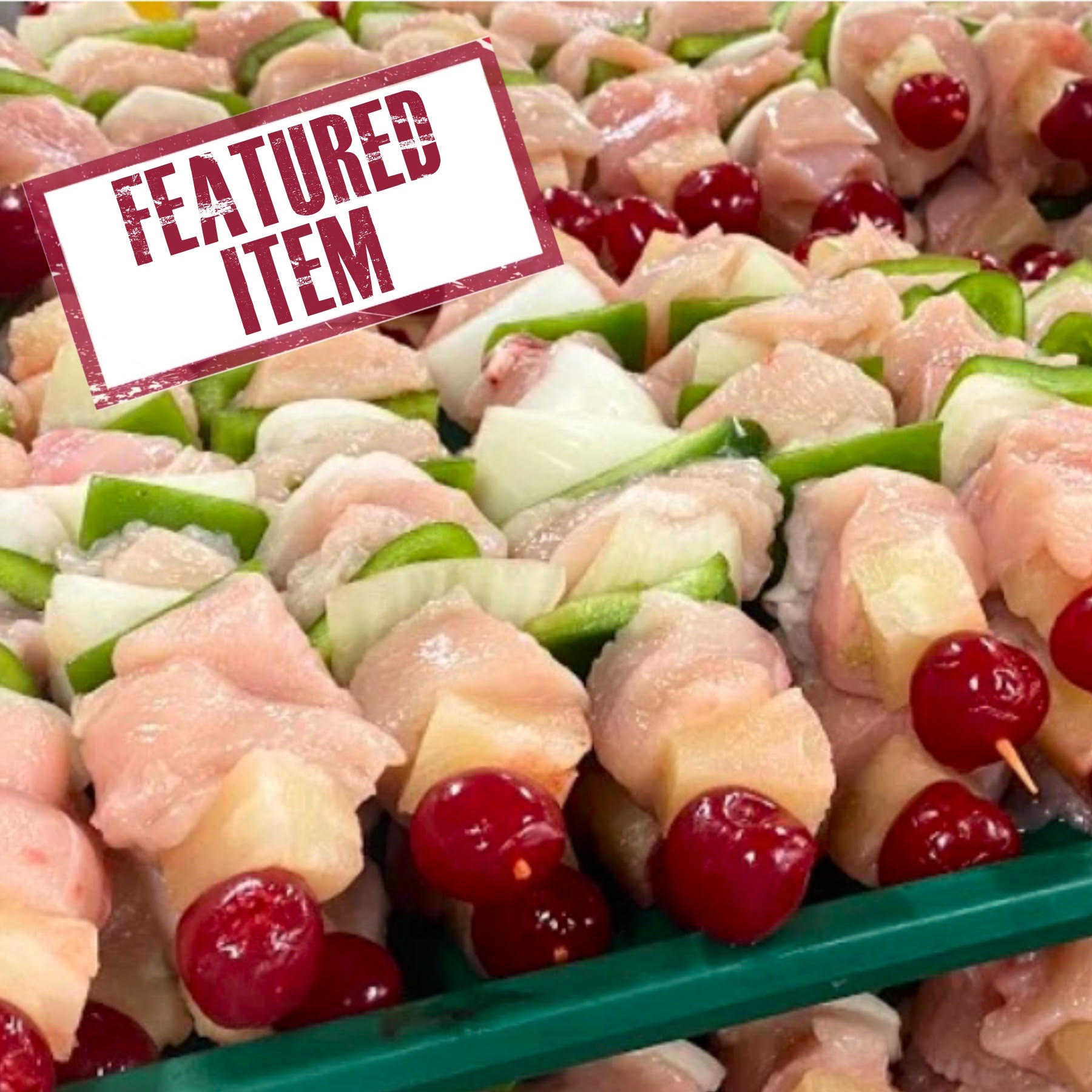 Chicken Kabobs with Fruit & Veggies - Unmarinated