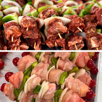 Filet Mignon & Chicken Kabobs with Luau Sauce - Combo Pack