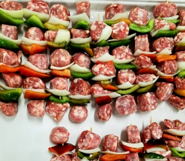 Hot Sausage Kabobs