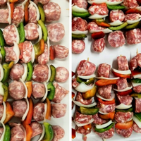 Hot & Sweet Sausage Kabobs with Veggies - Combo Pack