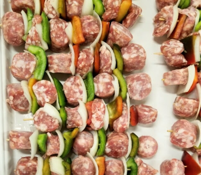 Kabobs with Veggies (& Luau Sauce) - Variety Pack